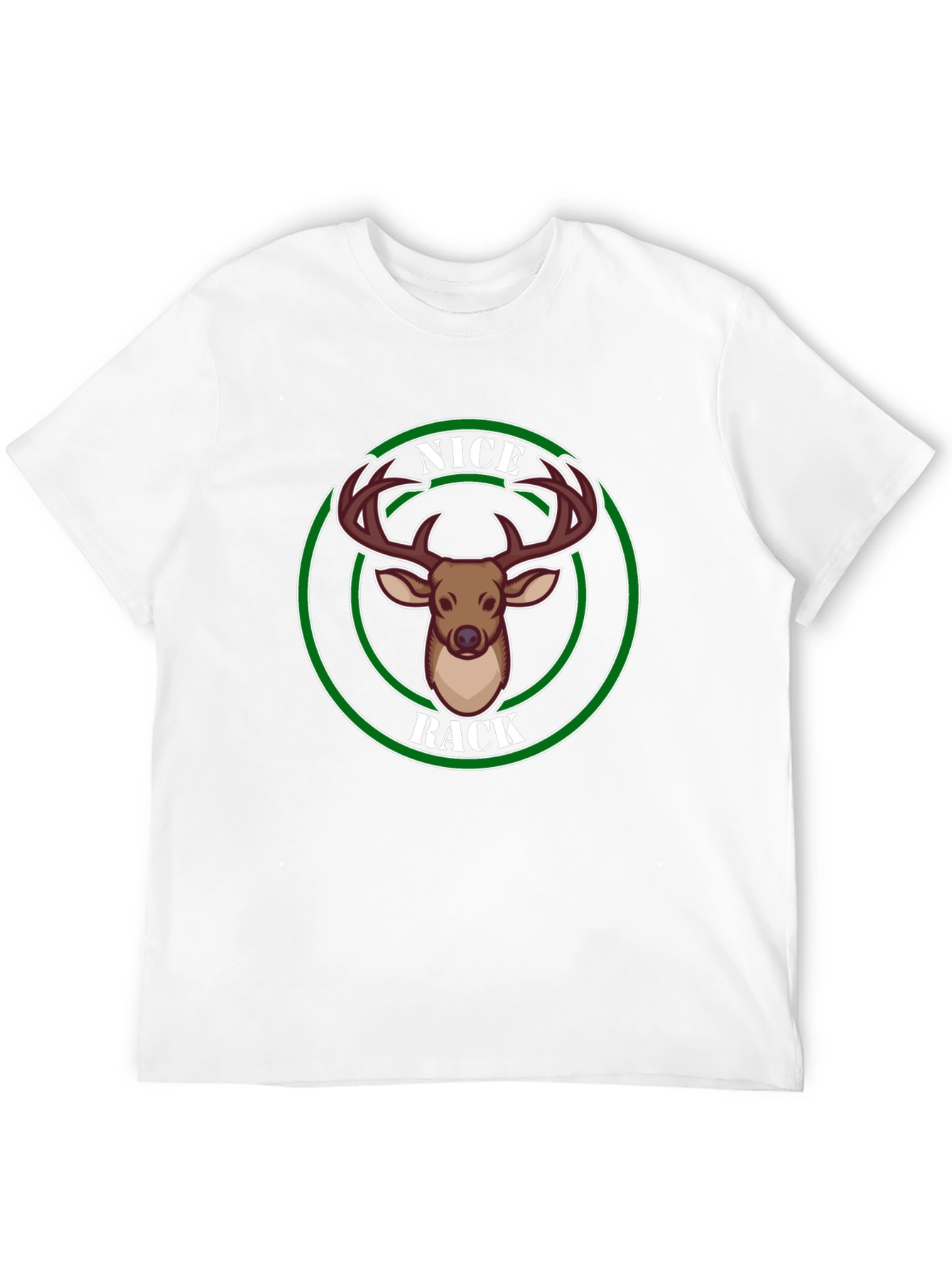 Nice Rack Deer Graphic Tee - Black