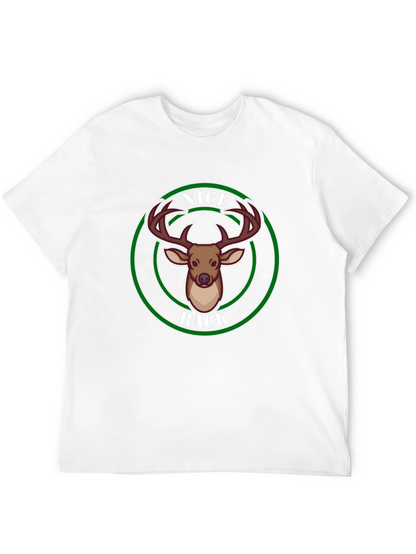Nice Rack Deer Graphic Tee - Black
