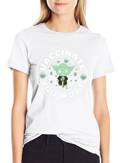 Vaccinate You Must T-Shirt - Yoda Style