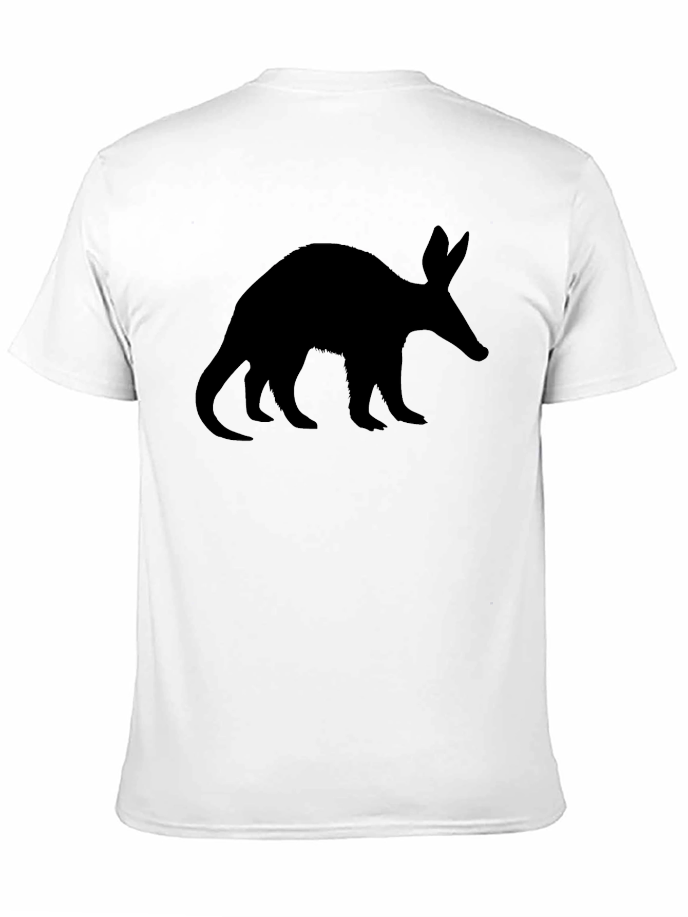 Aardvark Silhouette Tee - Black Cotton Casual Wear