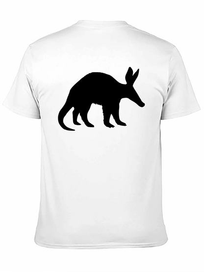 Aardvark Silhouette Tee - Black Cotton Casual Wear