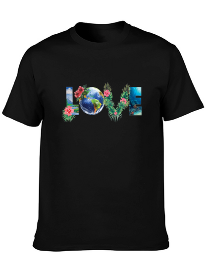 Love Earth Graphic T-Shirt - Black