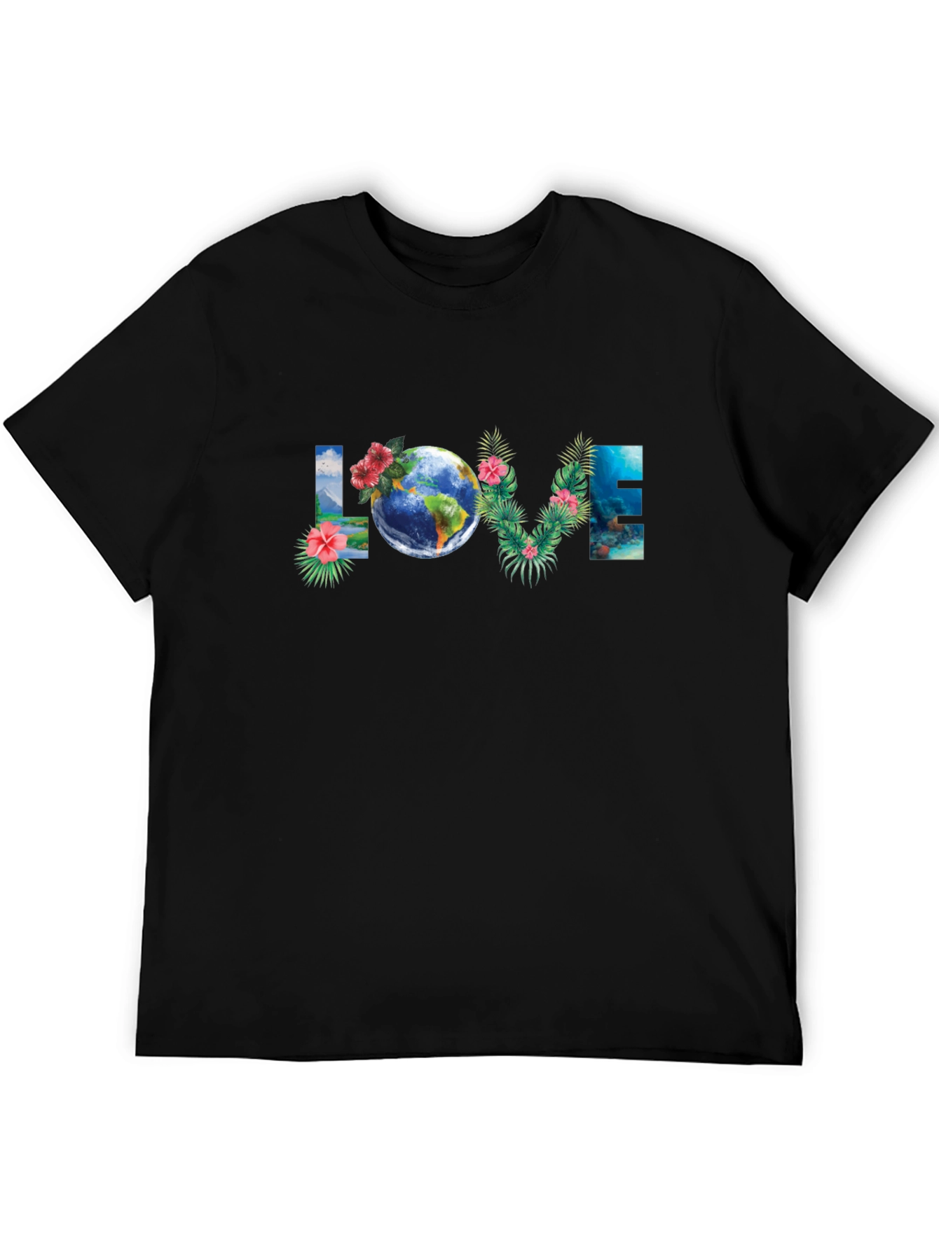 Love Earth Graphic T-Shirt - Black