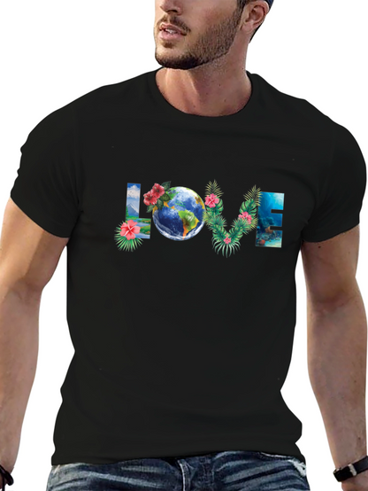 Love Earth Graphic T-Shirt - Black