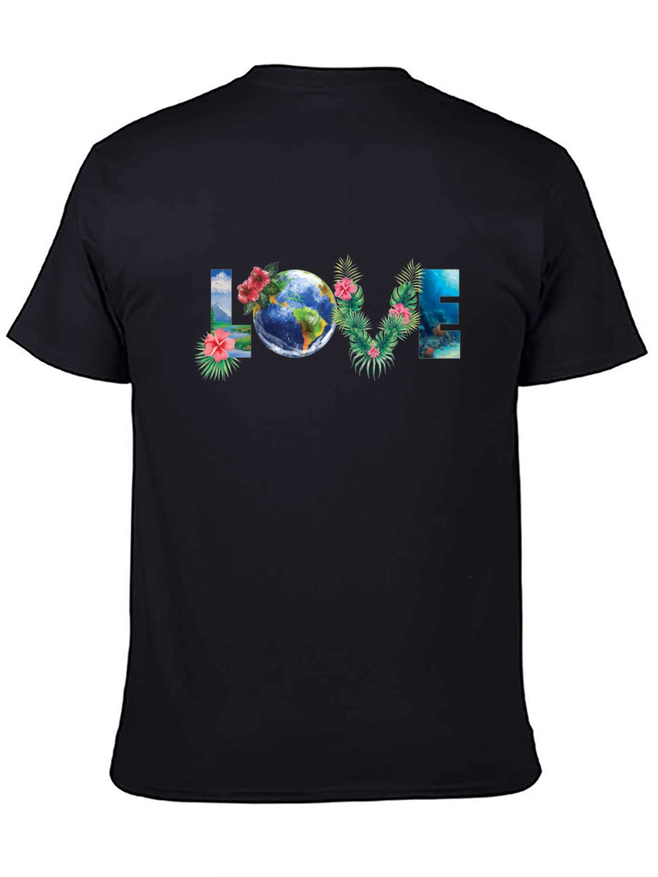 Love Earth Graphic T-Shirt - Black
