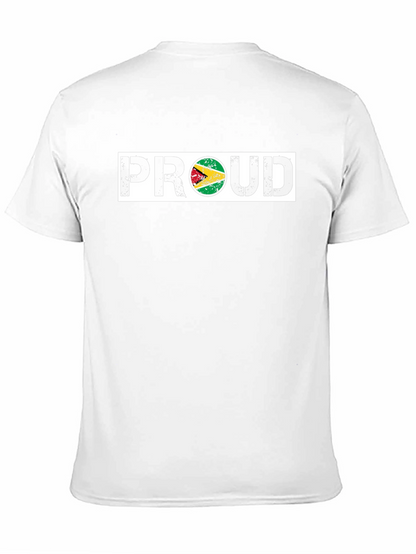 Proud Guyana Flag T-Shirt - Black