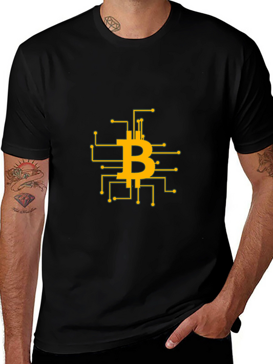 Bitcoin Circuit Board T-Shirt - Crypto Design