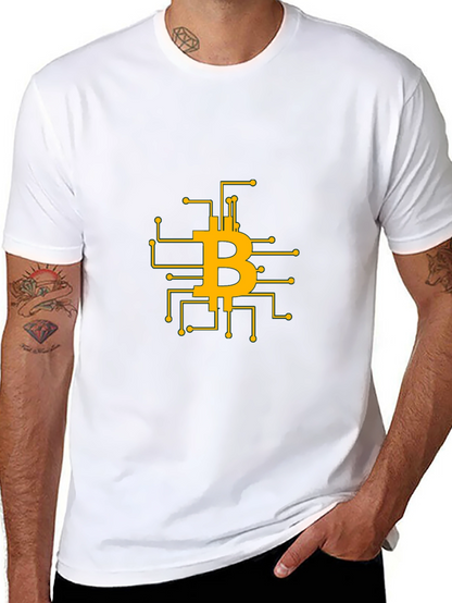 Bitcoin Circuit Board T-Shirt - Crypto Design