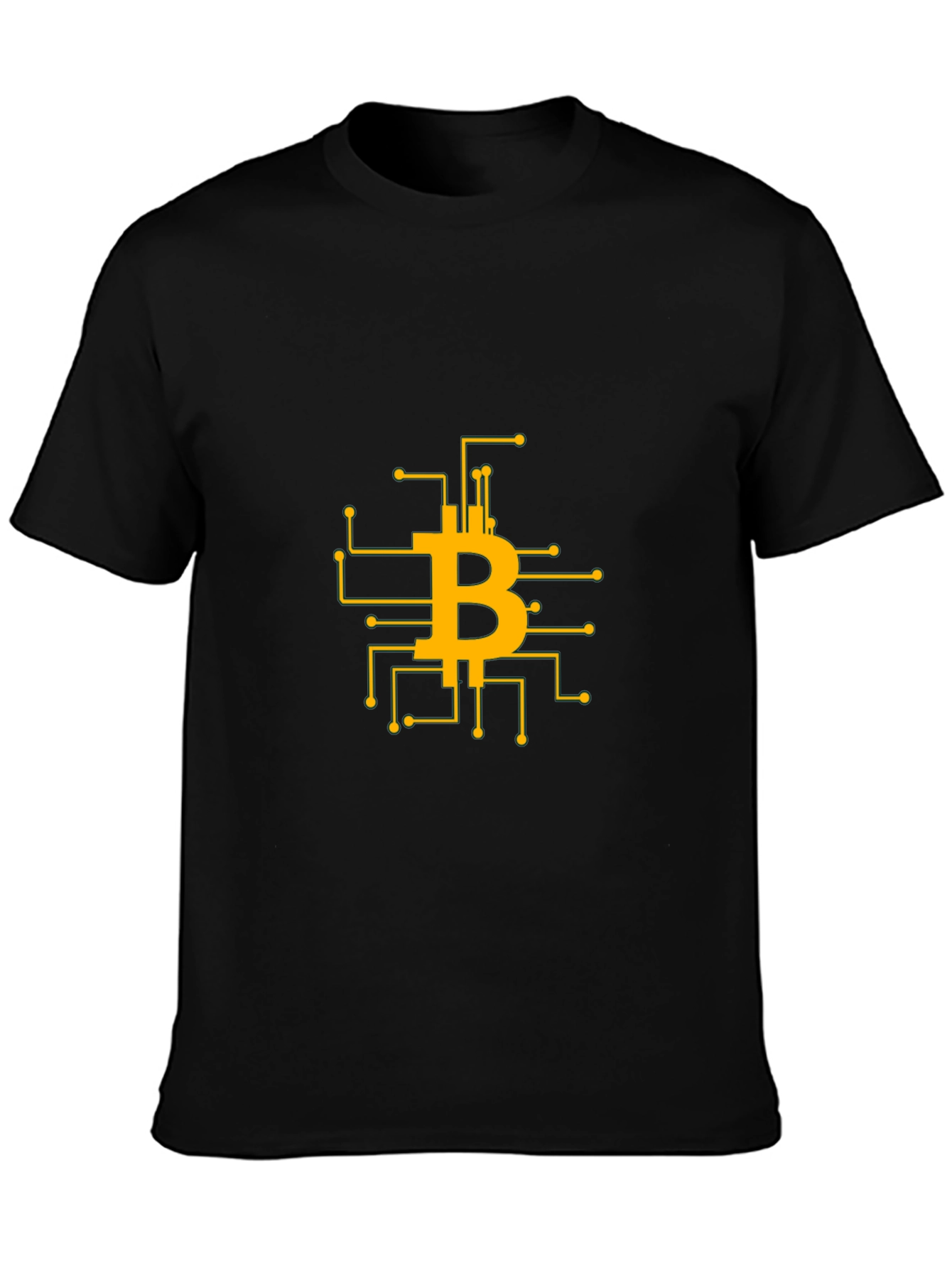 Bitcoin Circuit Board T-Shirt - Crypto Design