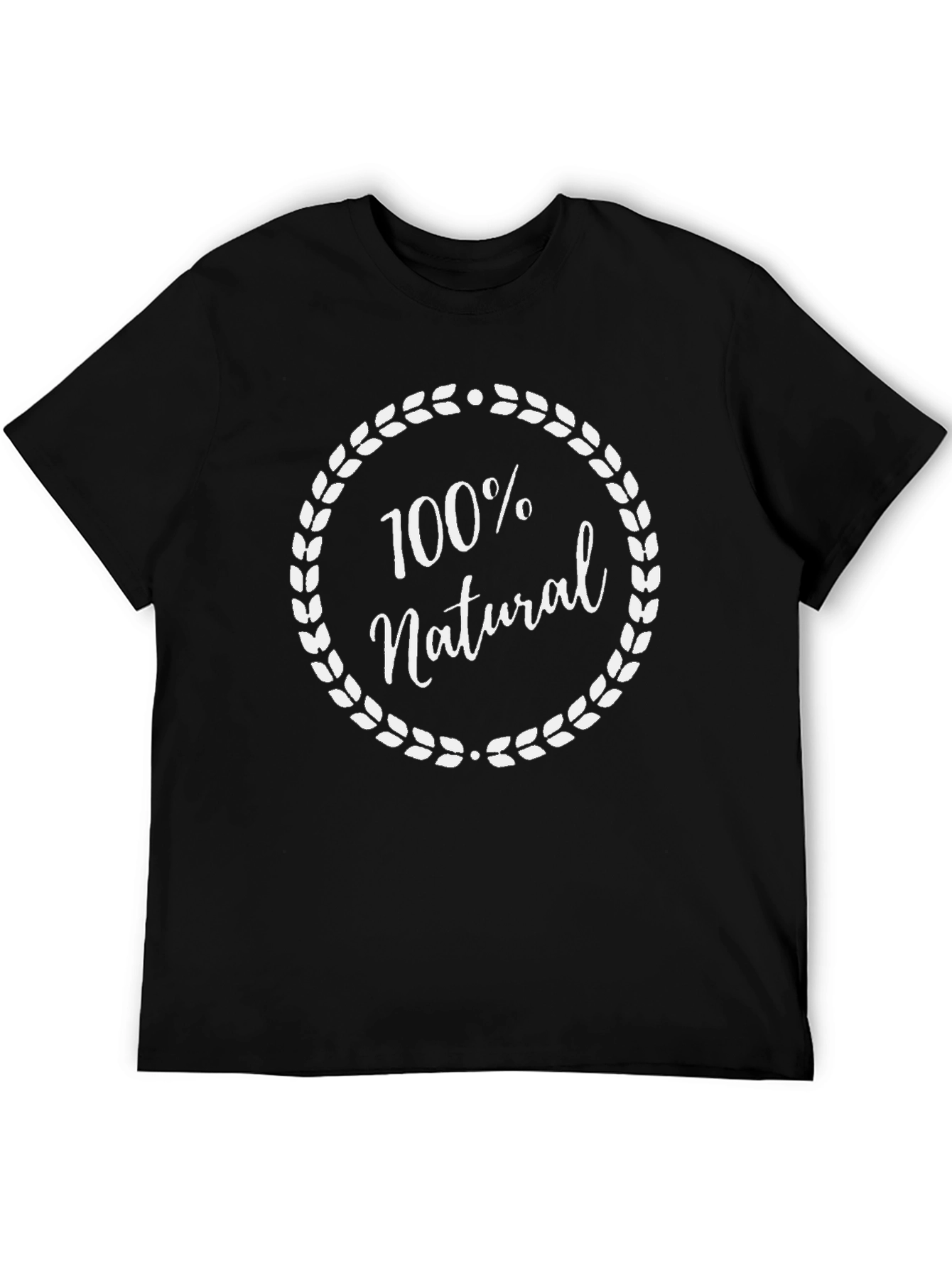 100% Natural Graphic Tee - Soft Cotton Blend T-Shirt