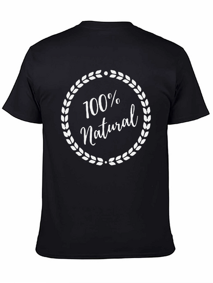 100% Natural Graphic Tee - Soft Cotton Blend T-Shirt