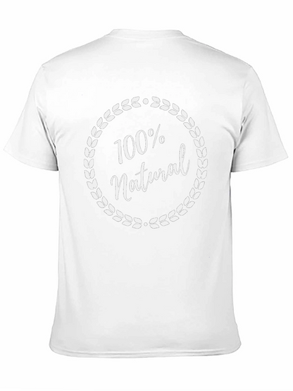 100% Natural Graphic Tee - Soft Cotton Blend T-Shirt