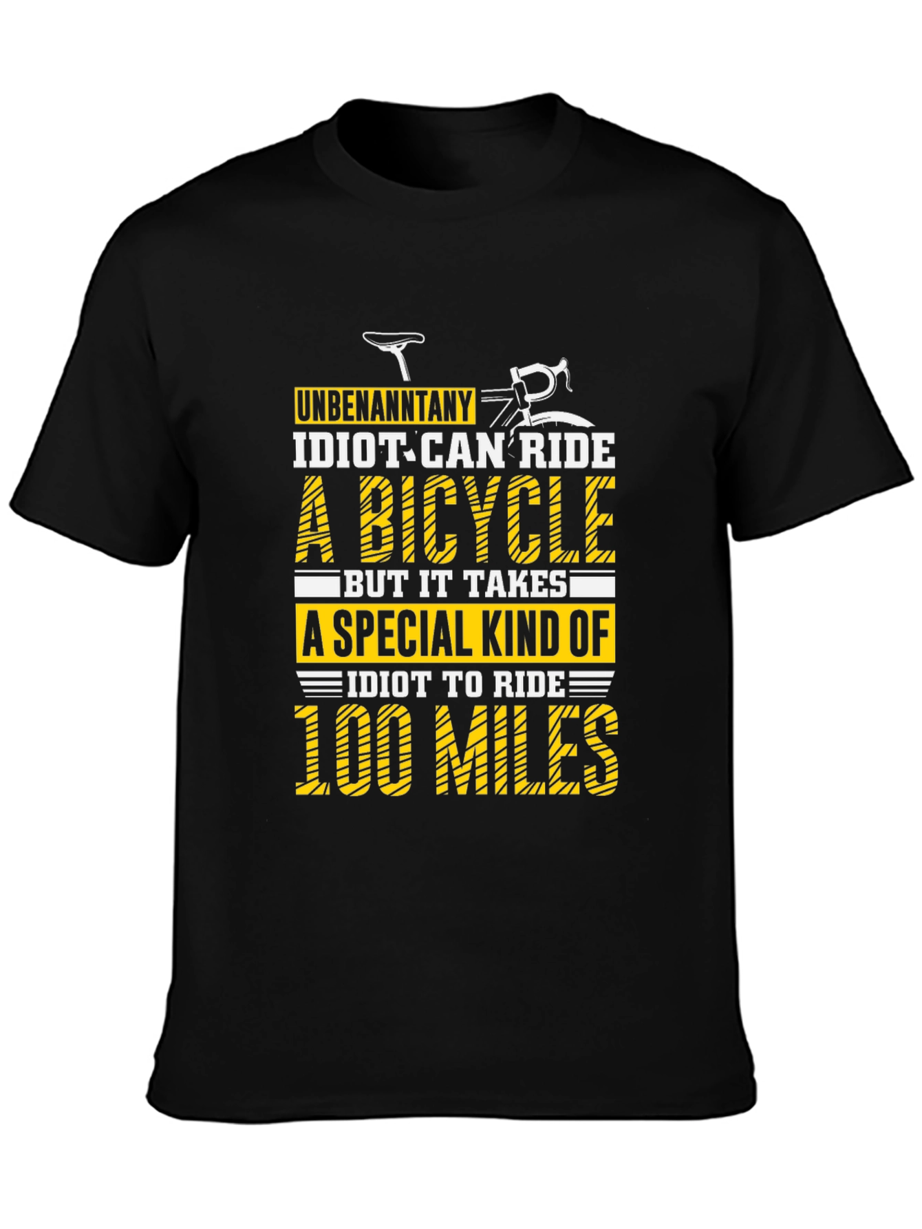 Funny Cycling 100 Miles Graphic Tee