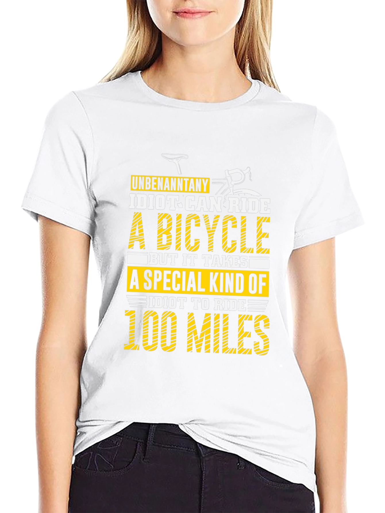 Funny Cycling 100 Miles Graphic Tee