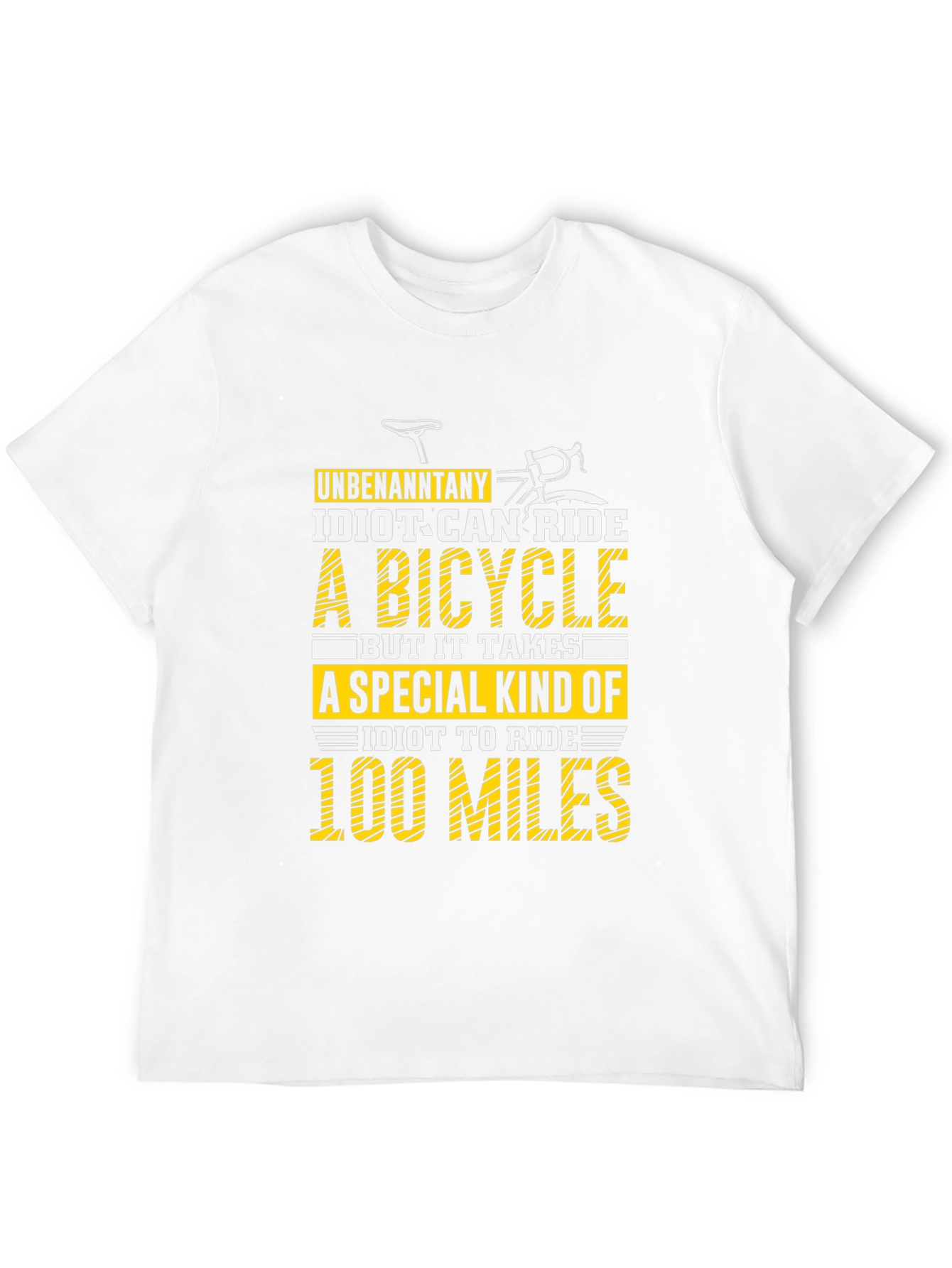 Funny Cycling 100 Miles Graphic Tee