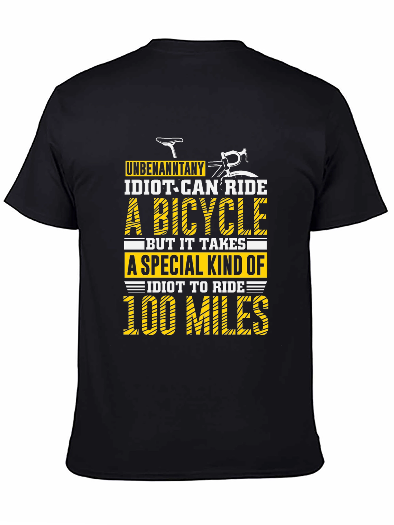 Funny Cycling 100 Miles Graphic Tee