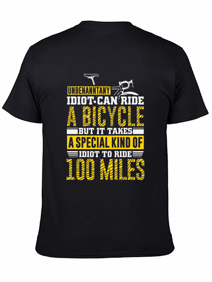Funny Cycling 100 Miles Graphic Tee