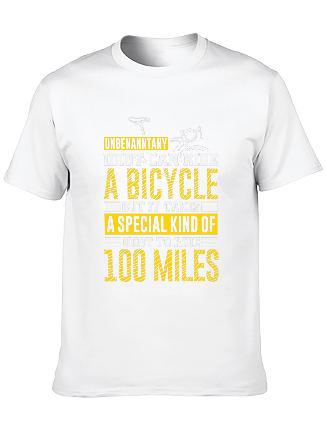 Funny Cycling 100 Miles Graphic Tee