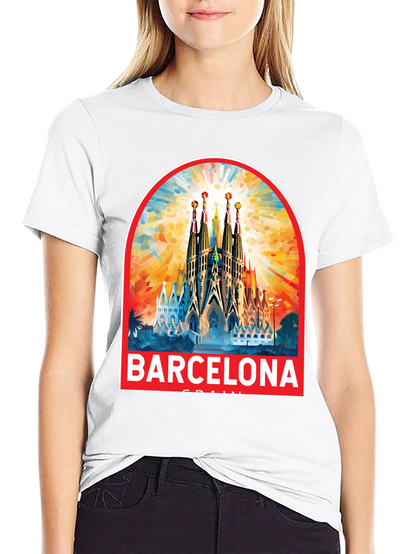 Barcelona Spain T-Shirt Souvenir Graphic Tee
