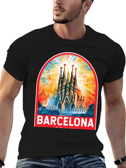 Barcelona Spain T-Shirt Souvenir Graphic Tee