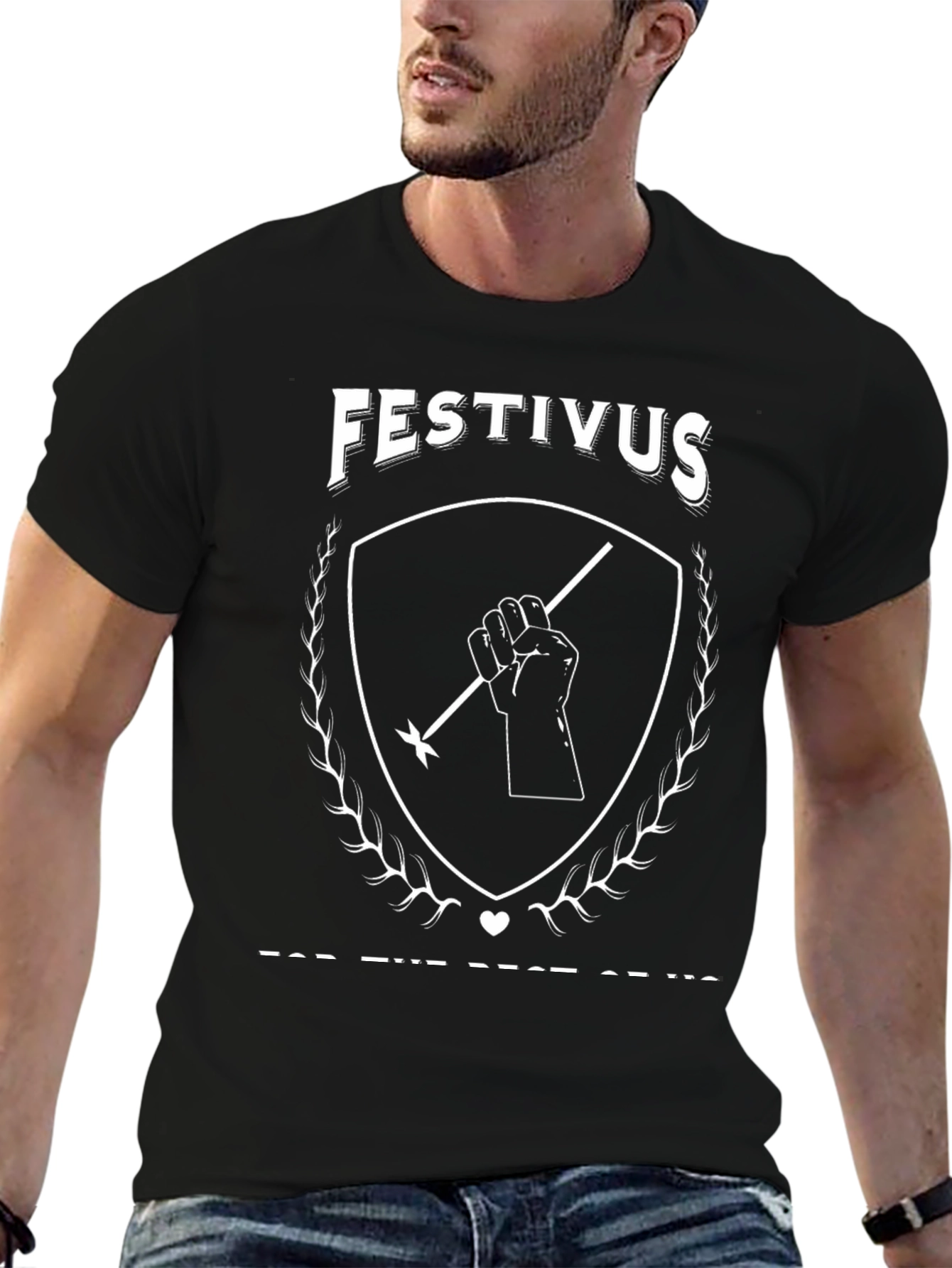 Festivus T-Shirt Black Novelty Holiday Tee