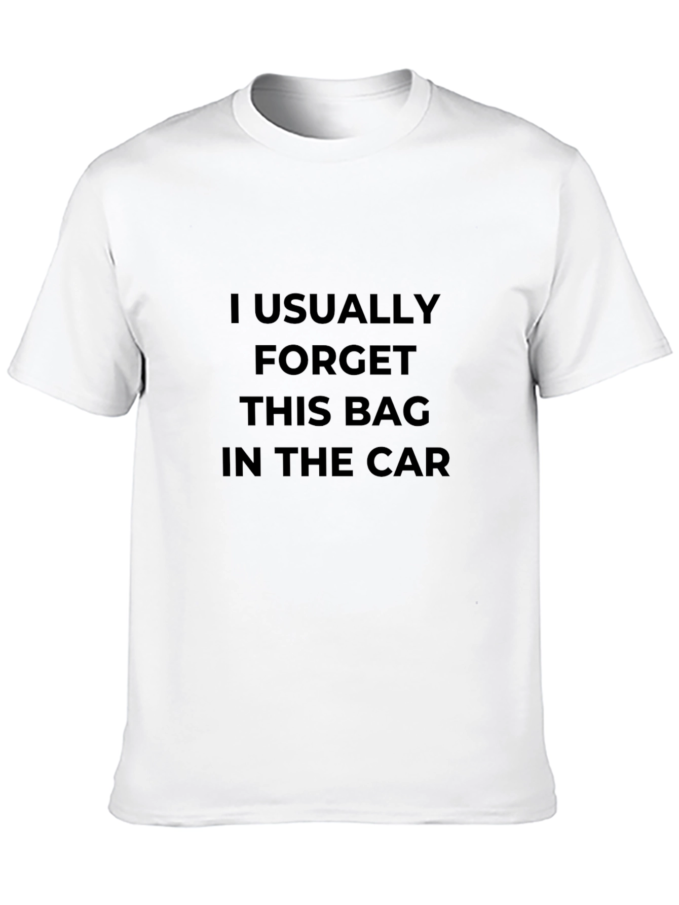 Funny Mens Forget Bag Black T-Shirt
