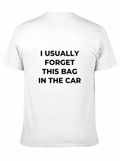 Funny Mens Forget Bag Black T-Shirt