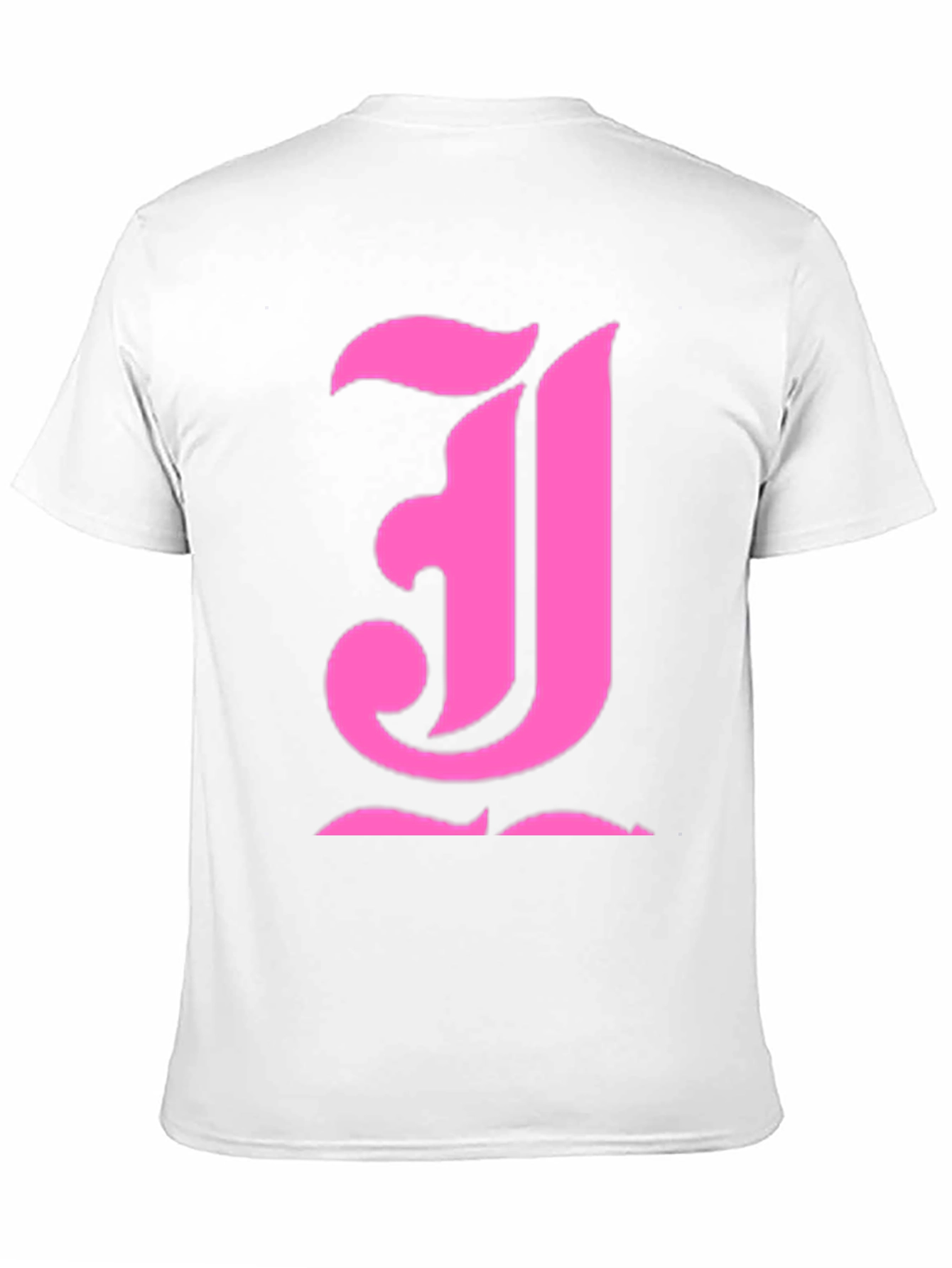 Pink Initial J Black T-Shirt
