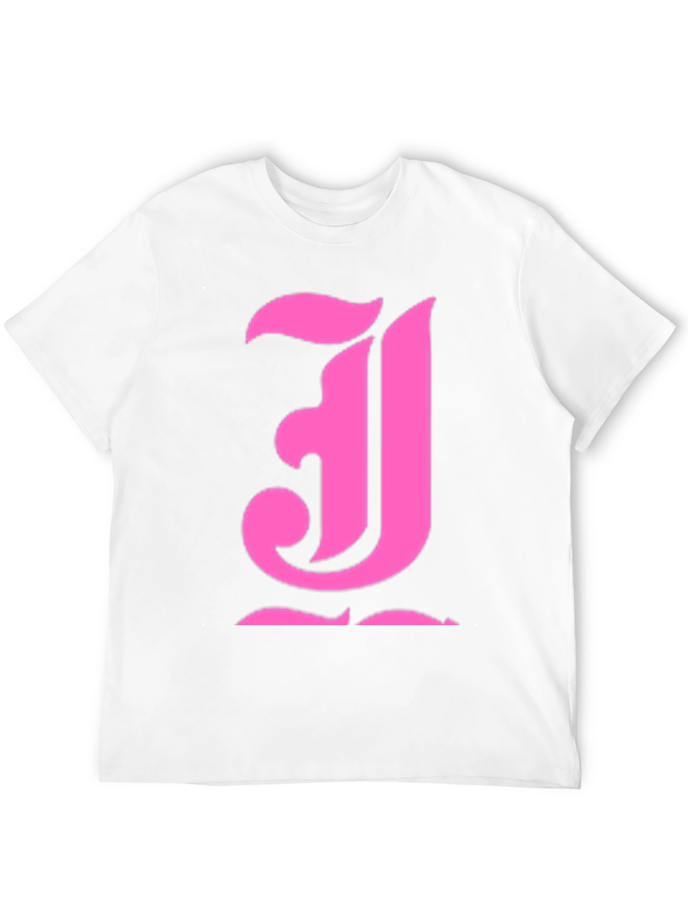 Pink Initial J Black T-Shirt