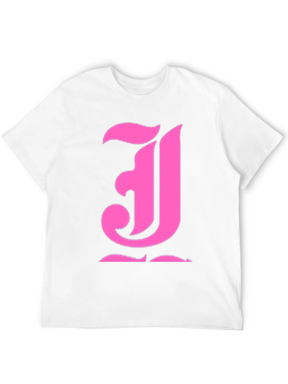 Pink Initial J Black T-Shirt