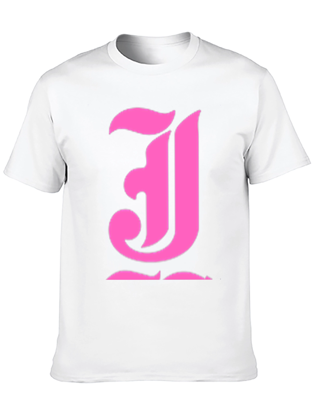 Pink Initial J Black T-Shirt