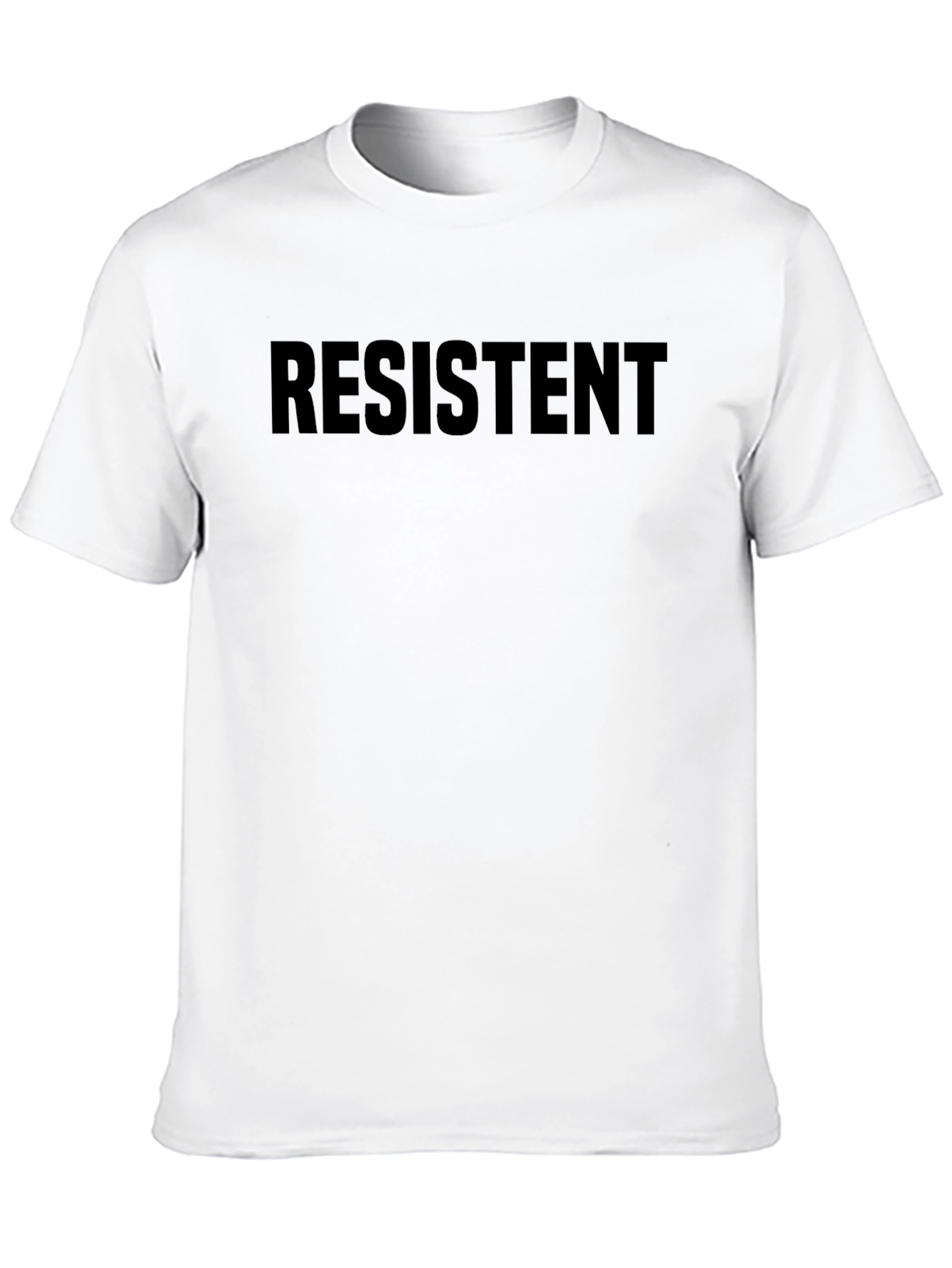 Resistent Black Crew Neck T-Shirt
