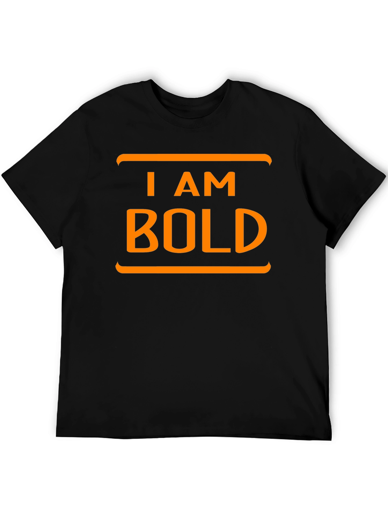 I AM BOLD Graphic Tee - Black Cotton T-Shirt
