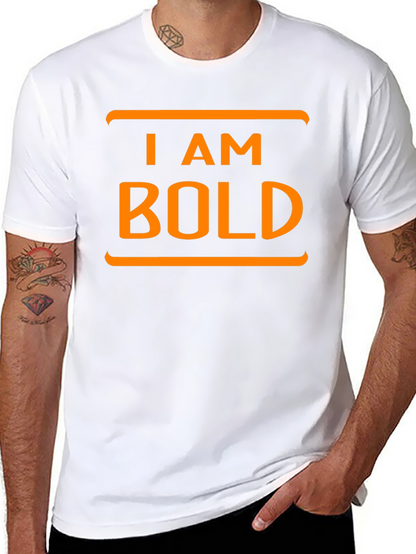 I AM BOLD Graphic Tee - Black Cotton T-Shirt