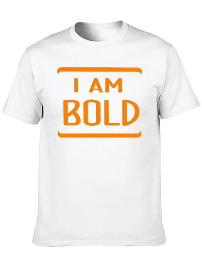 I AM BOLD Graphic Tee - Black Cotton T-Shirt