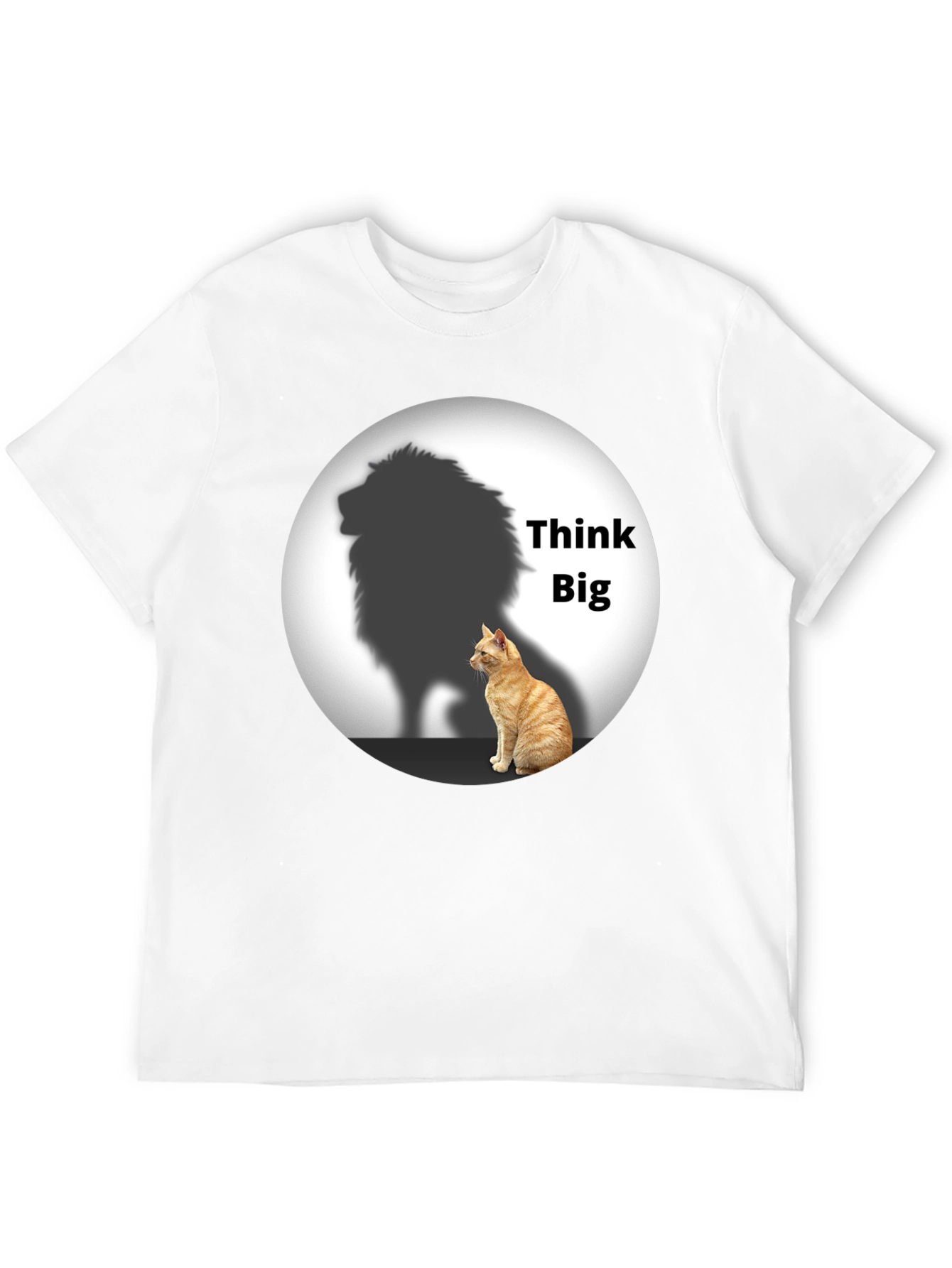 Think Big Cat Lion Shadow T-Shirt