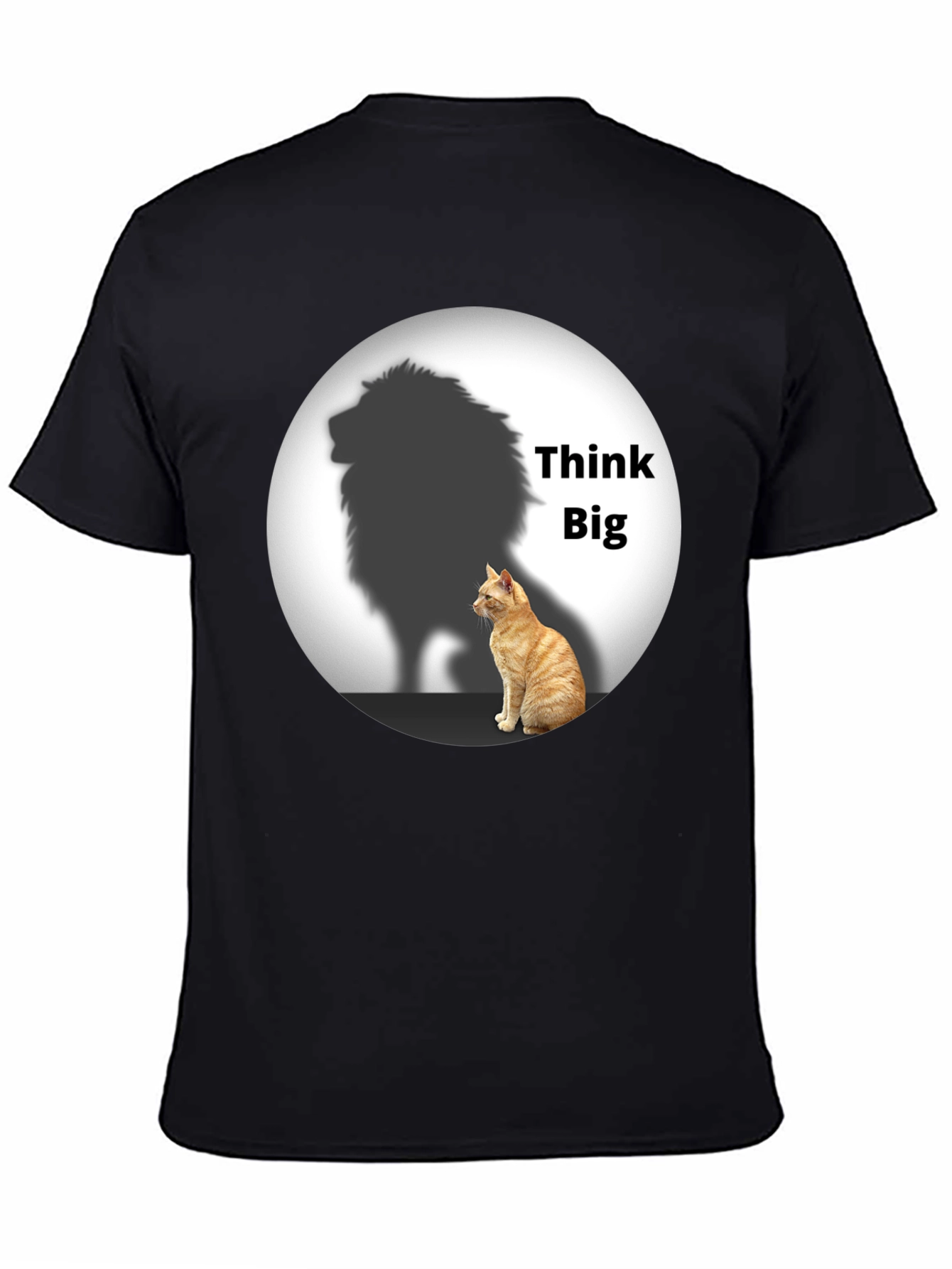 Think Big Cat Lion Shadow T-Shirt