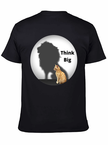 Think Big Cat Lion Shadow T-Shirt