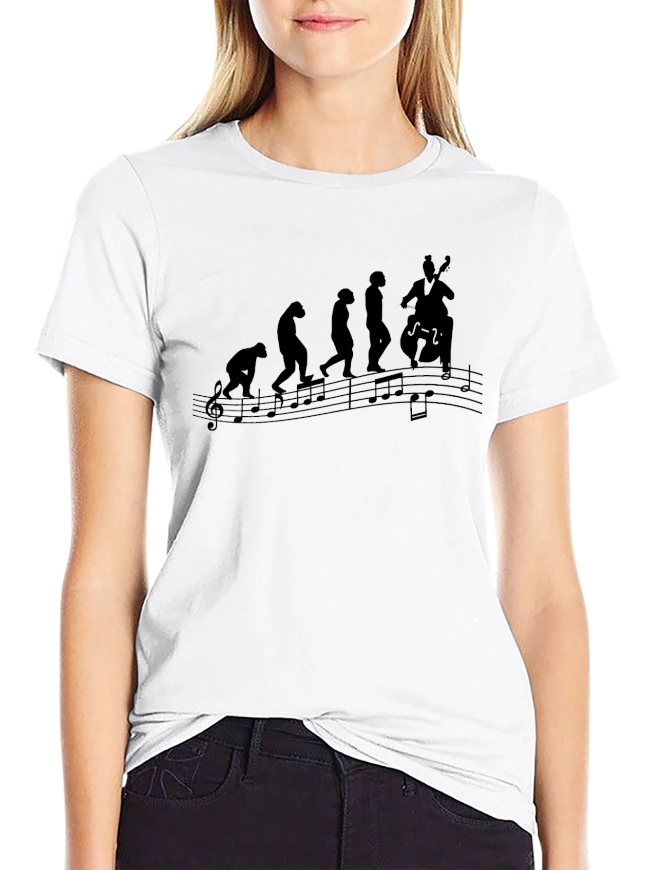 Musical Evolution Black T-Shirt