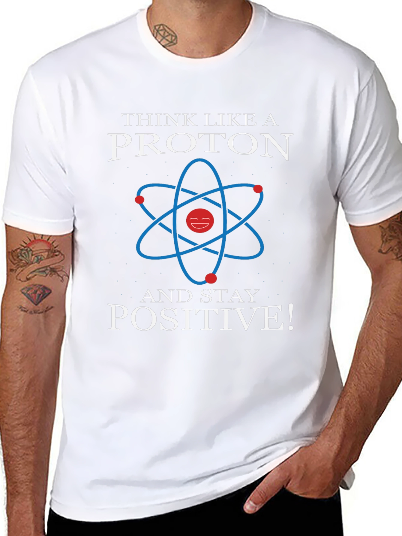 Think Like a Proton Positive Graphic Tee