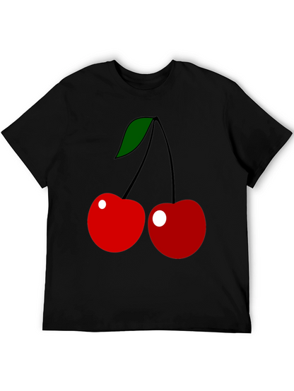 Cherry Graphic Tee - Classic Fruit Design