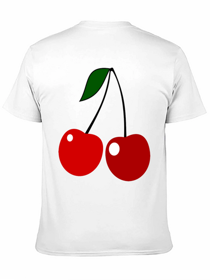 Cherry Graphic Tee - Classic Fruit Design