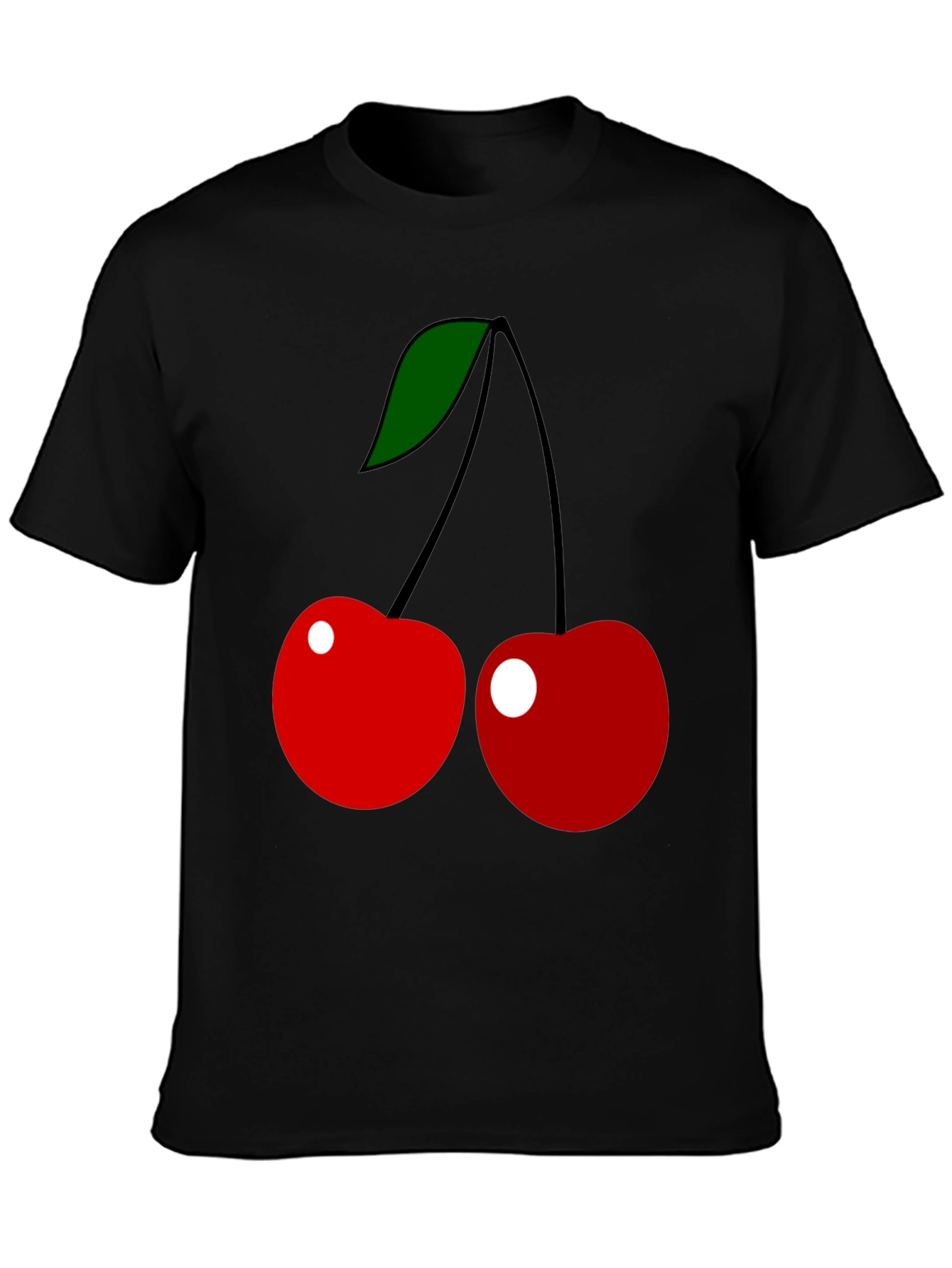 Cherry Graphic Tee - Classic Fruit Design