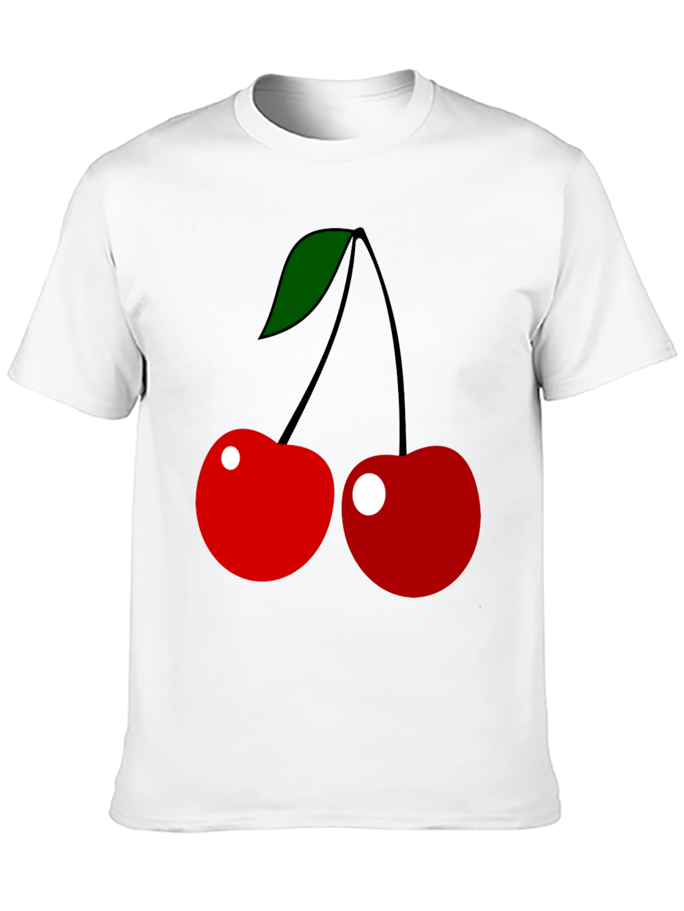 Cherry Graphic Tee - Classic Fruit Design