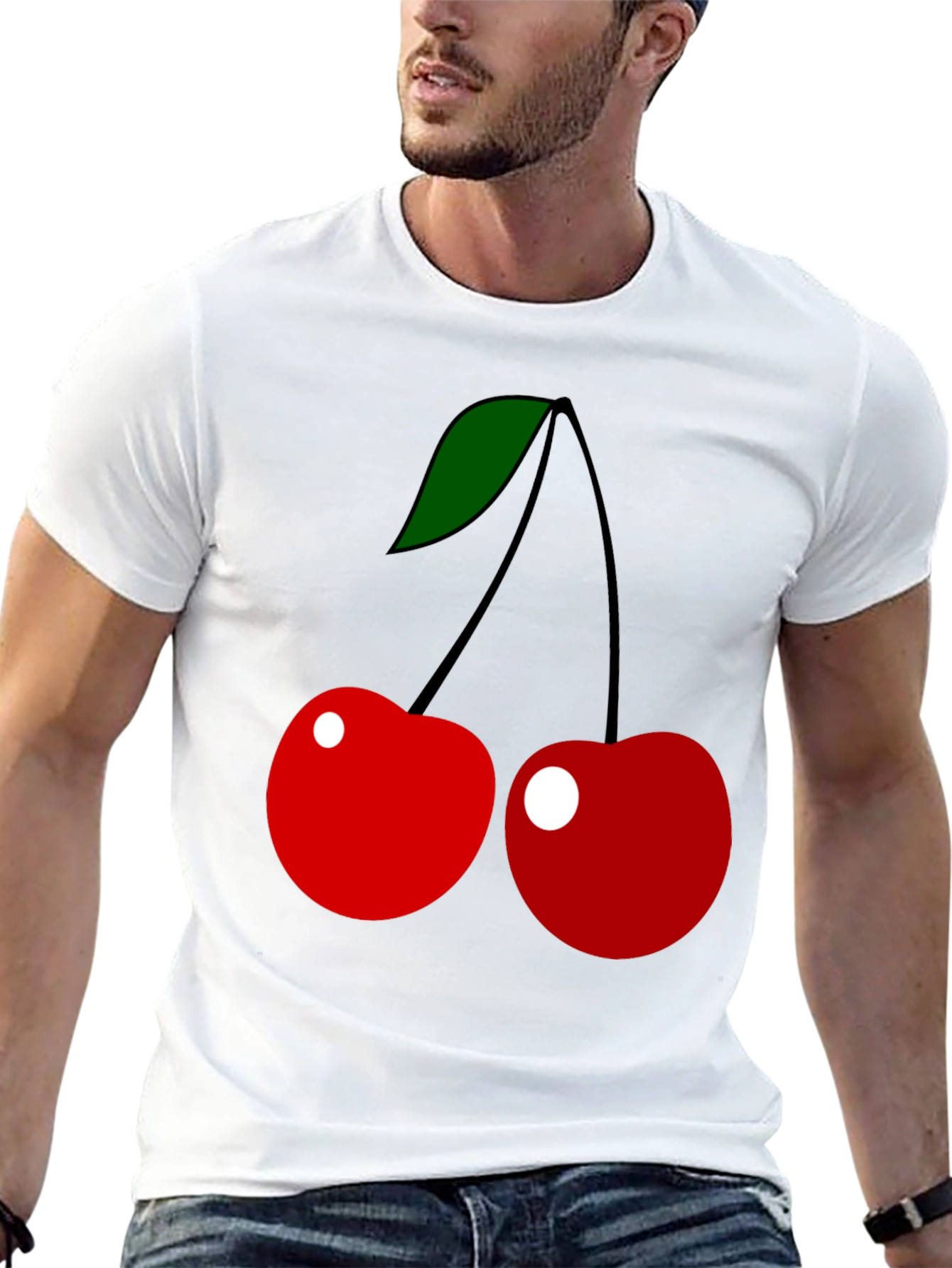 Cherry Graphic Tee - Classic Fruit Design