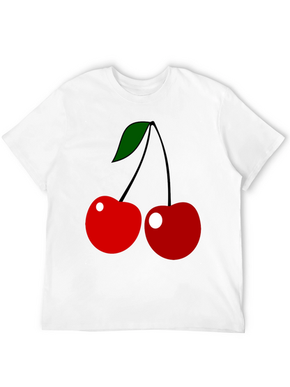 Cherry Graphic Tee - Classic Fruit Design