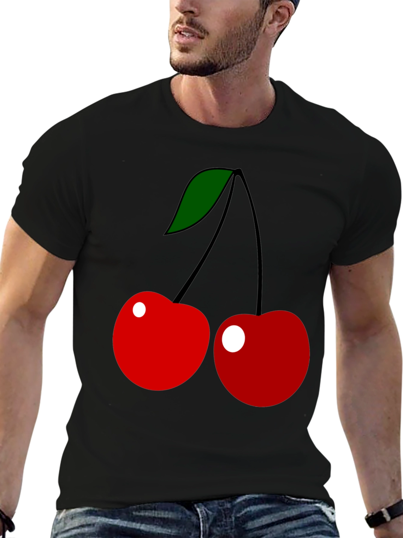 Cherry Graphic Tee - Classic Fruit Design