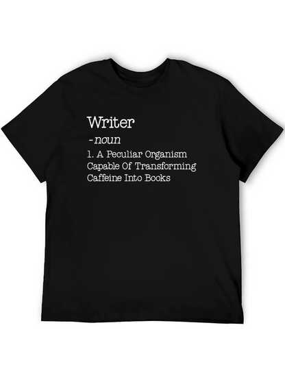 Writer Definition Black T-Shirt - Novelty Gift