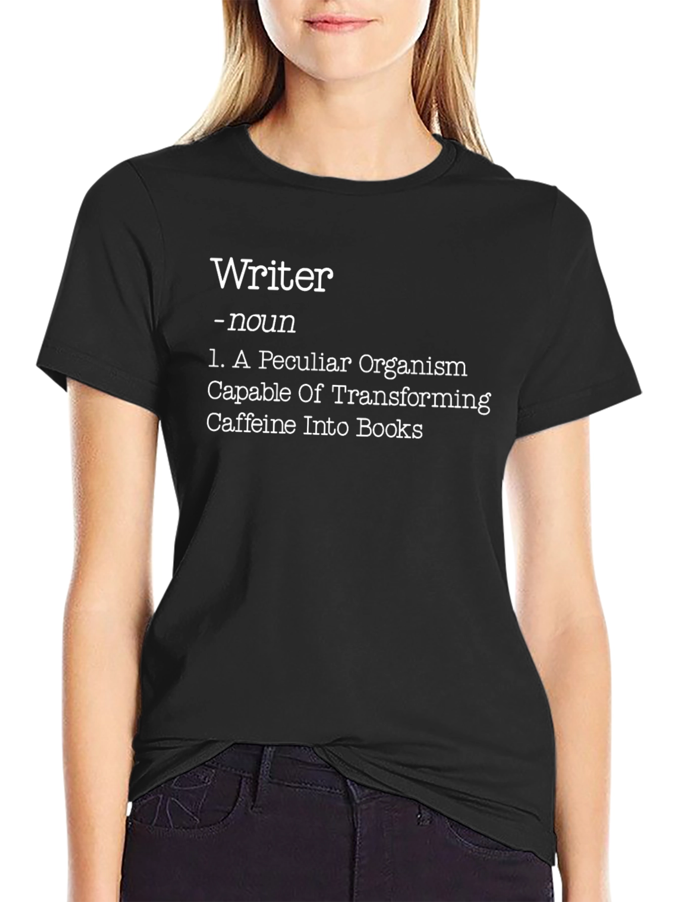 Writer Definition Black T-Shirt - Novelty Gift