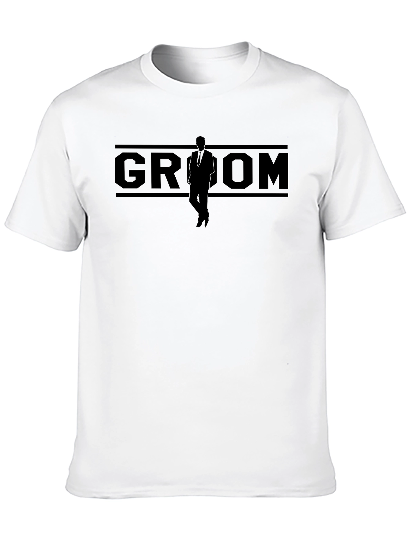Groom Silhouette Black T-Shirt